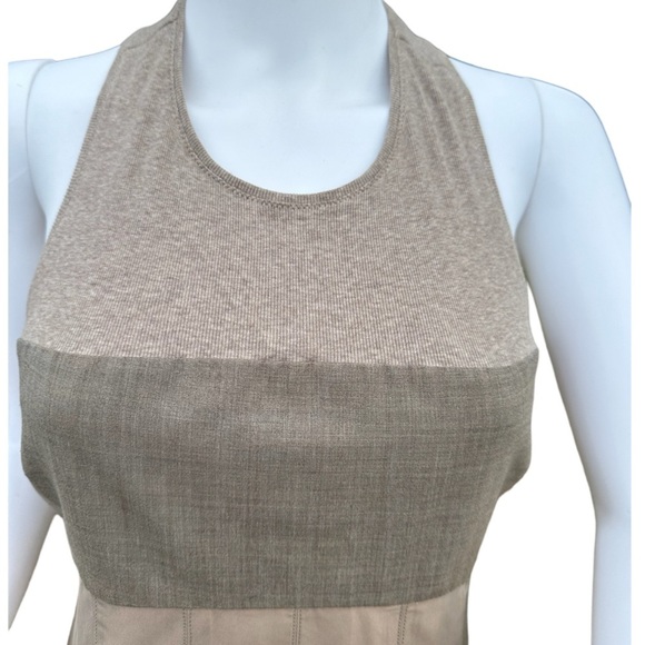 BRUNELLO CUCINELLI Scoop Neck Knee-Length Dress Size: S Gorgeous Tan In Color - Picture 11 of 14